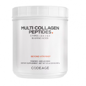 Codeage Multi Collagen Peptides Powder - Grass-Fed Hydrolyzed Collagen Protein Unflavored -- 20 oz