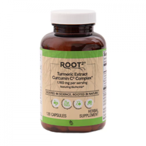 Vitacost-Root2 薑黃提取物，薑黃素 C3 複合物，含胡椒素 - 每份 1160 mg - 120 卡路裏