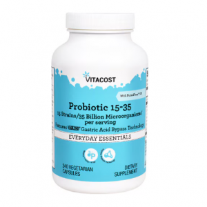Vitacost 益生菌 15-35 15 種菌株 - 350 億 CFU - 240 粒素食膠囊