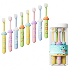 Lonlown Kids Toothbrushes 8 Pack, Soft Bristle Toothbrush for Toddlers 2-12 Years Old @ Amazon