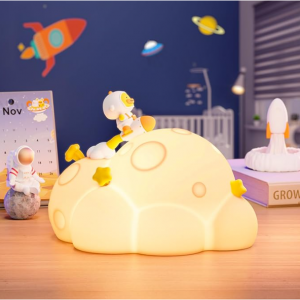 ICARER FAMILY Planet Night Light for Kids, 3 Lightness Auto-Off LED Rechargeable @ Amazon