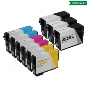 123inkjets - Epson 252XL 墨盒替換套裝（9件），折後價$58.41 