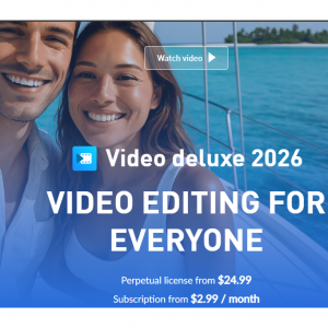 MAGIX - 視頻製作、編輯軟件：Video deluxe 2026 Plus ，6.4折