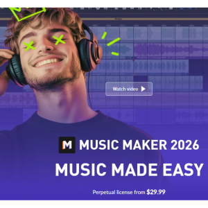 MAGIX - 音乐软件Music Maker 2026 Premium ，7.5折