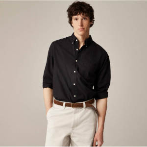 J.Crew Slim Untucked Broken-in 有機棉牛津襯衫