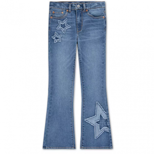 Levi's 大童女孩高腰微喇牛仔裤