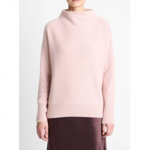 Vince Plush Cashmere Funnel-Neck Sweater