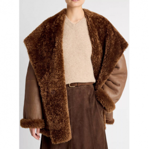 Vince Shearling Hooded Jacket