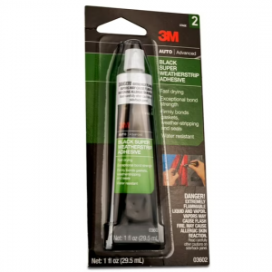 3M™ Black Super Weatherstrip Adhesive, 03602, 1 Oz, 24 Per Case, 24.00 per case @ Walmart