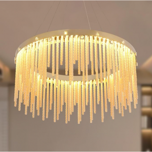 WESSVAN IINTTERNATIONAIL Modern LED Chandelier Ceiling Light Fixture, 3000K-6000K Dimmable