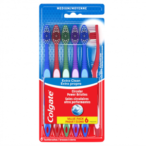 Colgate 中毛/软毛牙刷 6支 @ Amazon