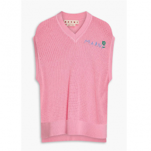 MARNI Pointelle-knit cotton vest