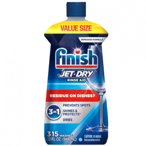 Finish Jet-Dry 洗碗机快干光洁剂 水渍无残留 可洗320次 @ Amazon