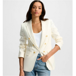 Veronica Beard Bexley Stretch-Linen Dickey Jacekt