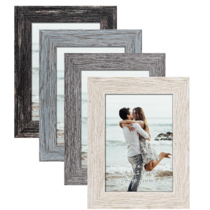 QUTREY 5x7照片框 多色4件套 @ Amazon