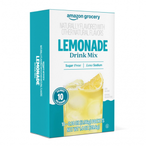 Amazon Grocery, Lemonade Drink Mix, 10 packets, 1.4 Oz @ Amazon