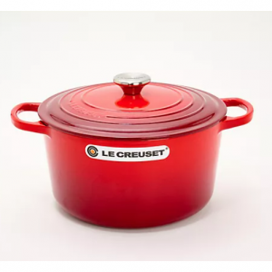 Le Creuset 6.5 夸脱搪瓷圆形铸铁锅