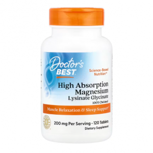 Doctor's Best, 高吸收镁，120 片（每片 100 毫克）