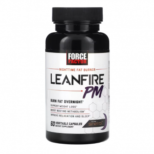 Force Factor, Leanfire PM，夜间脂肪消耗剂，60 粒素食胶囊