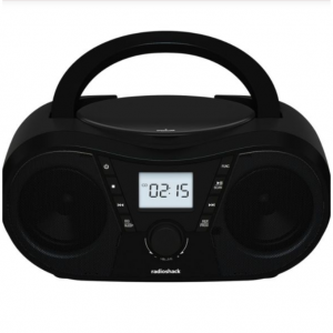 RadioShack - 便携式 CD 播放器 Boombox，带蓝牙和 FM 收音机 9 折