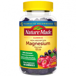Nature Made Magnesium Glycinate Gummies Mixed Berry -- 100 mg - 40 Gummies