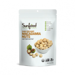 SunFood Raw Organic Macadamia Nuts -- 8 oz