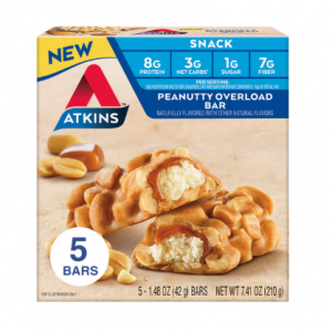 Atkins 花生味蛋白棒 5 支裝