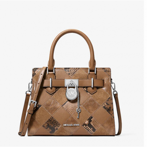 Michael Kors Outlet Hamilton Small Patchwork Satchel