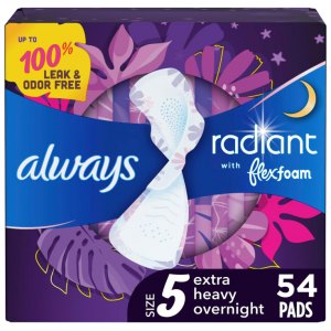 Always Radiant 液体卫生巾 夜用超长款 54片