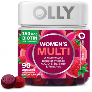 OLLY Women's Multivitamin Gummy, Berry Flavor, 45 Day Supply - 90 Count @ Amazon