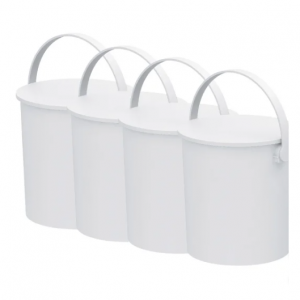 4-Gallon Decorative Storage Bucket with Lid & Handle, 4-pack @ Costco