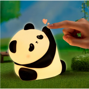 LettreQ 熊猫造型硅胶充电夜灯 可调光 @ Amazon