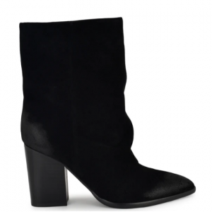Nine West Chaye 黑色绒面革休闲短靴仅需$64.99 (原价$169)