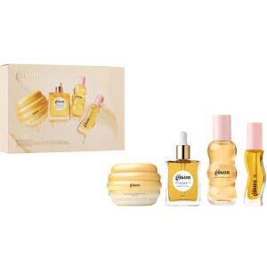 Gisou Glow All The Way Hair and Lip Gift Set