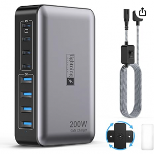 50% off USB C Fast Charger Block 200W @Amazon