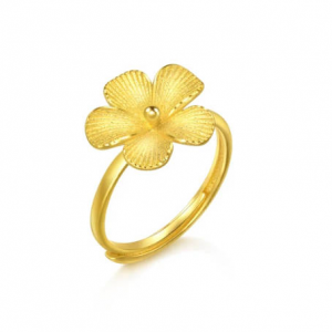 Chow Sang Sang 生生有囍 「花卉篇」999.9黃金戒指