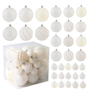 Jorysics Christmas Balls Ornaments -36pcs Shatterproof Christmas Tree Decorations @ Amazon