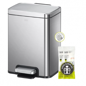 EKO Madison 6L / 1.6 Gal Bathroom Trash Can with Lid and Removable Inner Basket @ Amazon