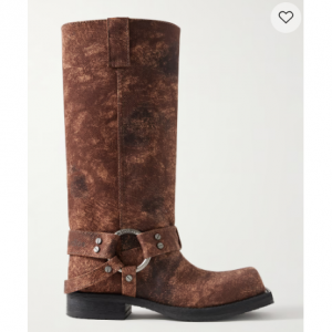 ACNE STUDIOS Coated-canvas knee boots