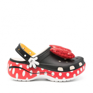 Crocs x Disney Minnie Mouse 境地厚底洞洞鞋