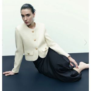 Urban Revivo Tweed Jacket With Fake Pockets only $19.90