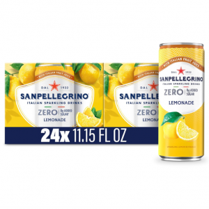 Sanpellegrino 柠檬无糖汽水 330ml 24罐 @ Amazon