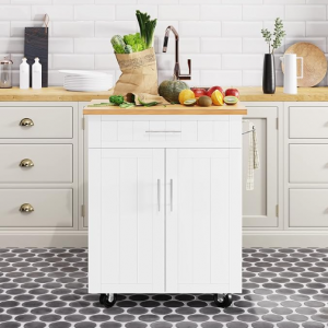 Shintenchi Kitchen Island Cart with Storage @ Amazon