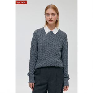 女士羊毛和羊绒混纺毛衣