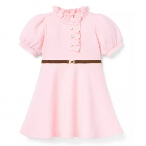 绗缝马术连衣裙