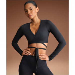 NikeSKIMS Weightless Layers Women's Long-Sleeve Wrap Top