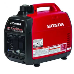 Portable Generator, Gasoline, 1,800 W Rated, 2,200 W Surge, Recoil Start, 120V AC, 18.3/15 A