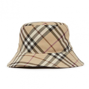 BURBERRY Check cotton blend bucket hat