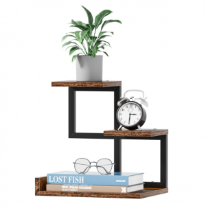 Gannyfer Wood Desktop Shelf - 3 Tier Storage Display Display Rack @ Amazon