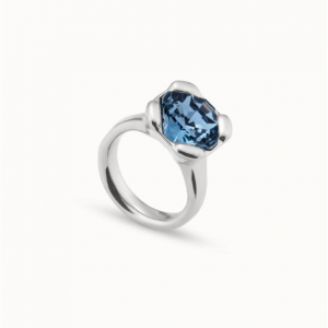 UNOde50 Ring with blue crystal